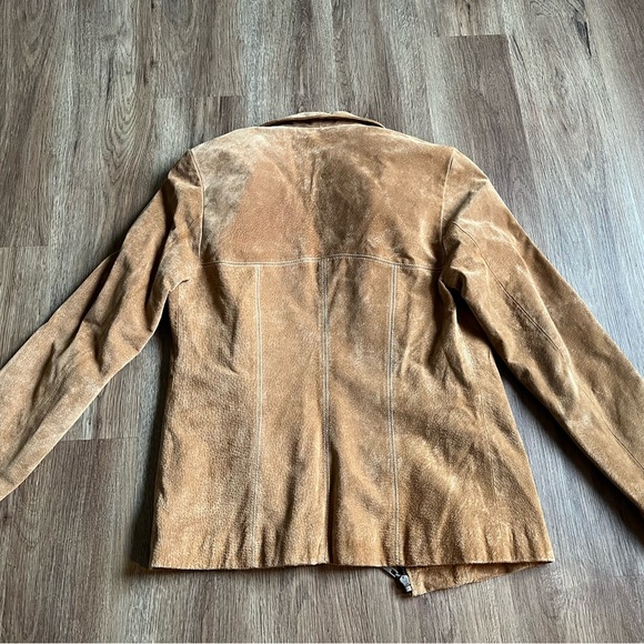 EUC Wilson’s Leather Tan Suede Zip Front Jacket - Picture 3 of 11